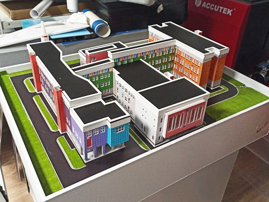 Изготовление архитектурных моделей, проектов зданий, городов.