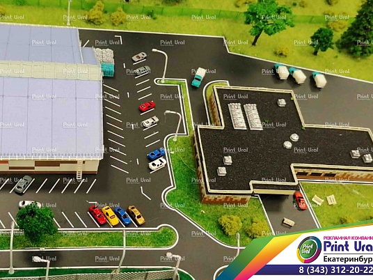 Макет спортивного комплекса