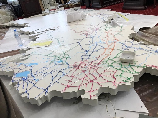 Изготовление объемных световых карт