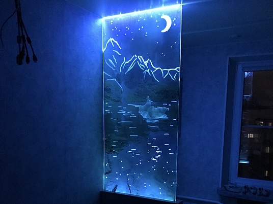 Перегородка с подсветкой